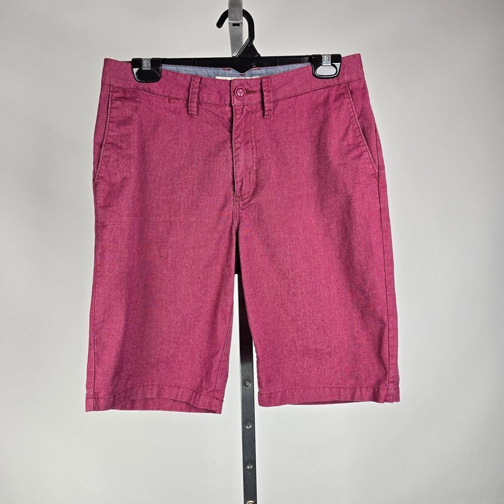 Vans Pink Chambray Bermuda Shorts Size 30